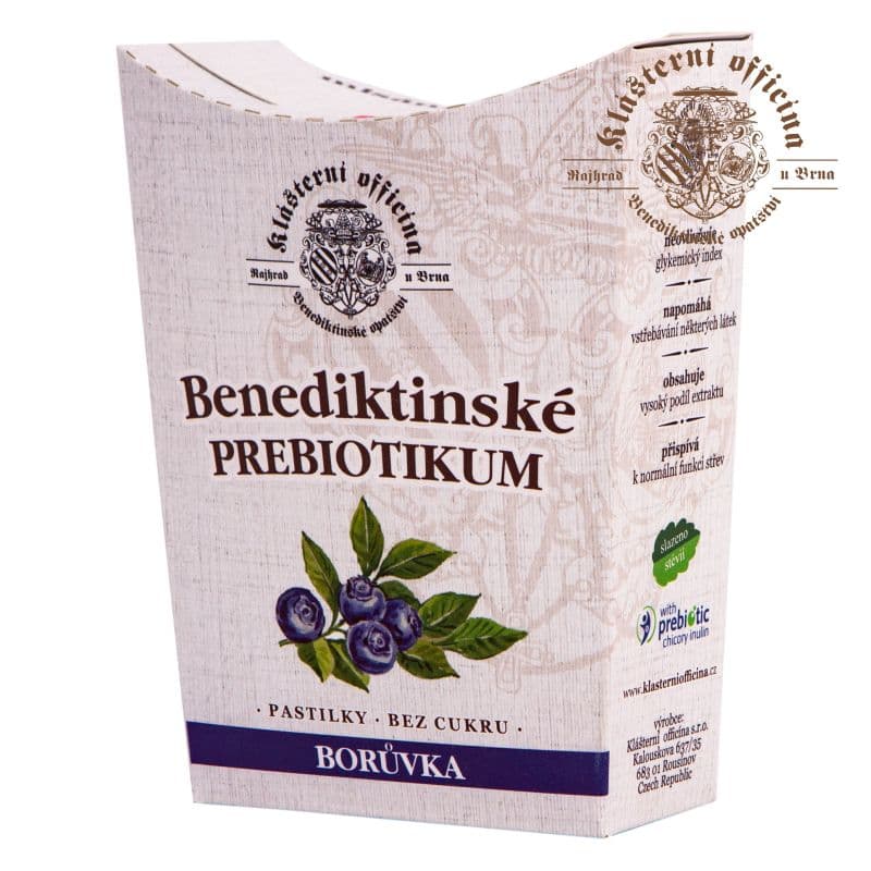 Bylinné prebiotické pastilky - Borůvka 20ks