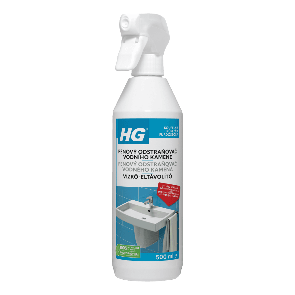 HG 21805 Pěnový čistič vodního kamene 500ml