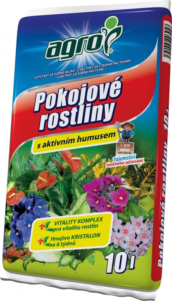 AGRO Substrát pro pokojové rostliny 10l