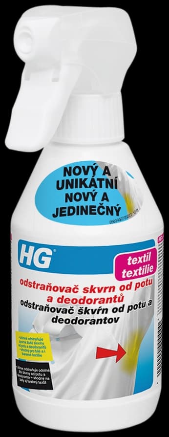 HG 63402 Odstraňovač skvrn od potu a deodorantů 250ml - náhled 2