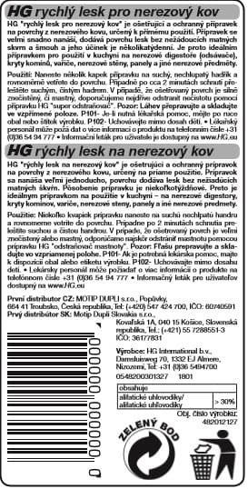 HG 48201 Rychlý lesk pro nerezový kov 125ml - náhled 4
