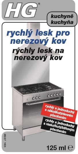 HG 48201 Rychlý lesk pro nerezový kov 125ml - náhled 3