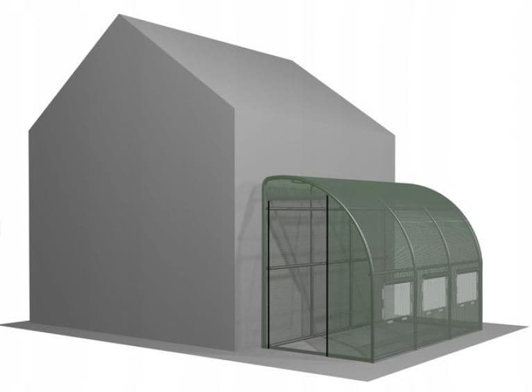 Foliovník segmentový přístěnný 3x1,5x2m ZELENÝ/ CH1422 - náhled 2