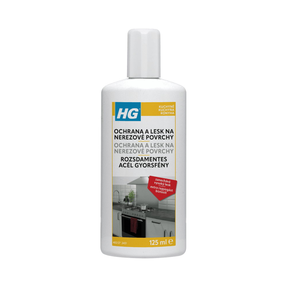 HG 48201 Rychlý lesk pro nerezový kov 125ml