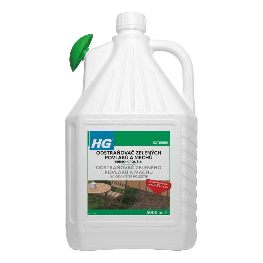 HG 52750 Odstraňovač zelených povlaků a mechů 5L NEZASÍLÁME