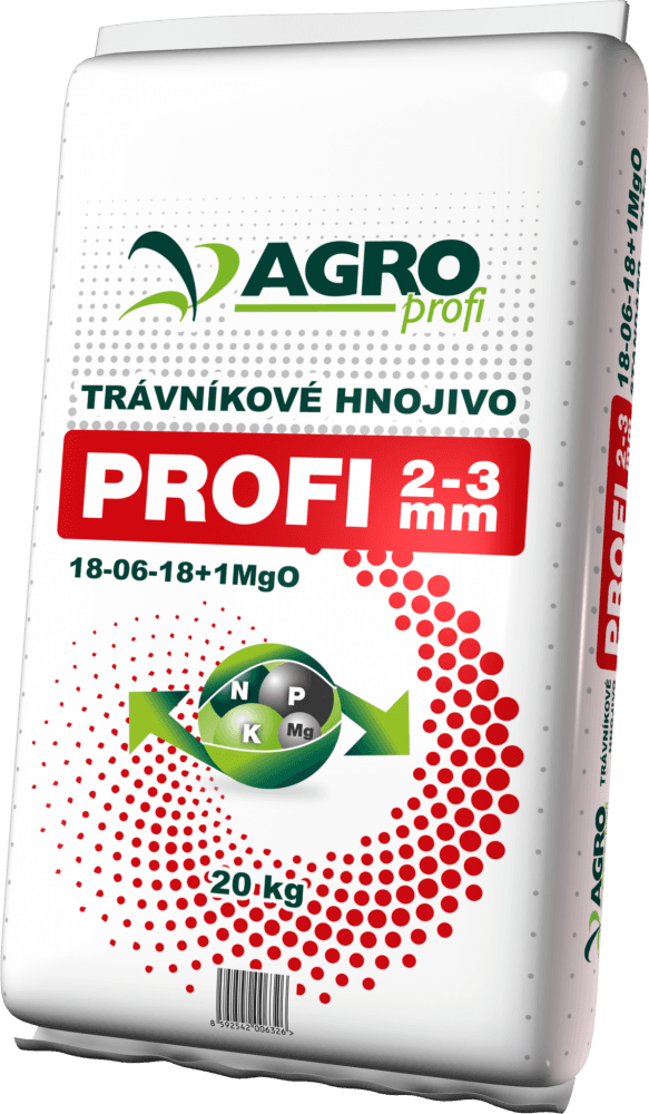AGRO PROFI Trávníkové hnojivo 18-06-18+1MgO 20 kg (LETNÍ)