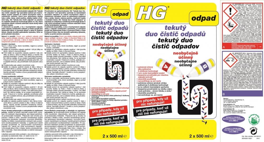 HG 34310 Duo tekutý čistic odpadů 1000ml - náhled 4