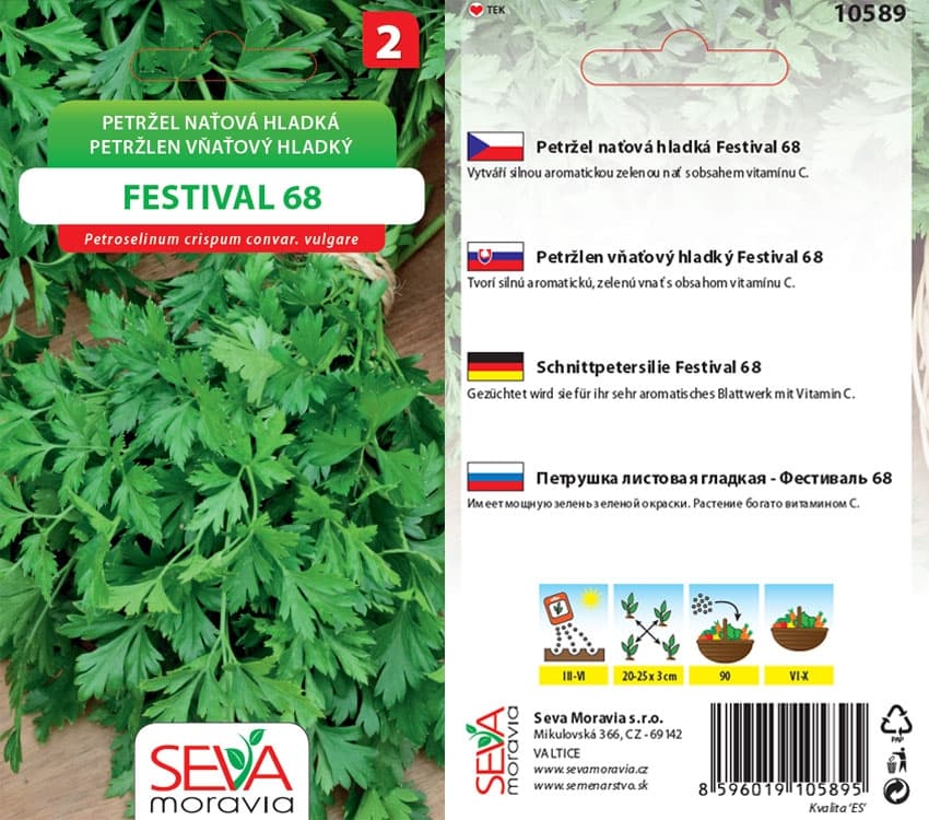 10589 Petržel nať. hladká Festival 2g / 2502