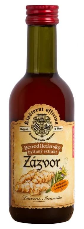 Bylinný fruktózový sirup ZÁZVOR 290 g
