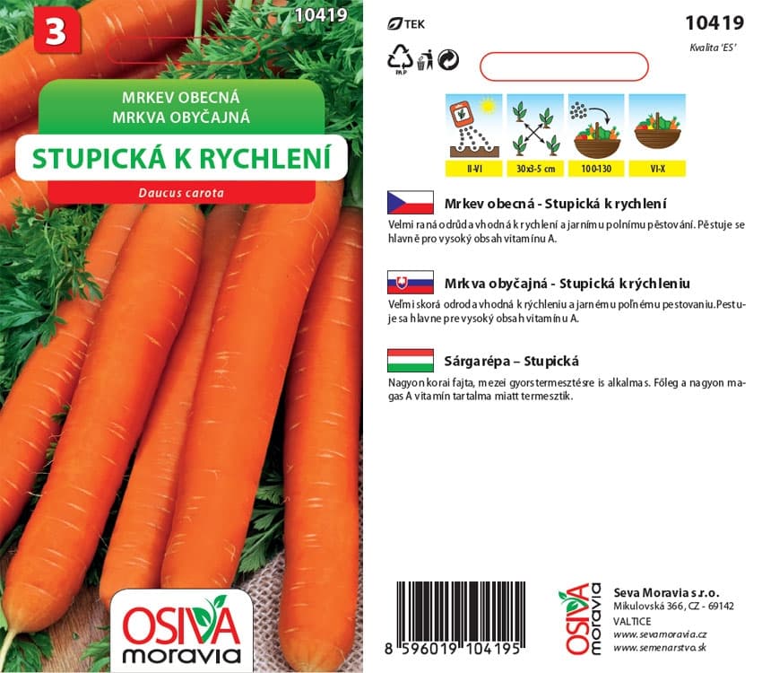 10419 Mrkev Stupická k rychlení 2g / 1511