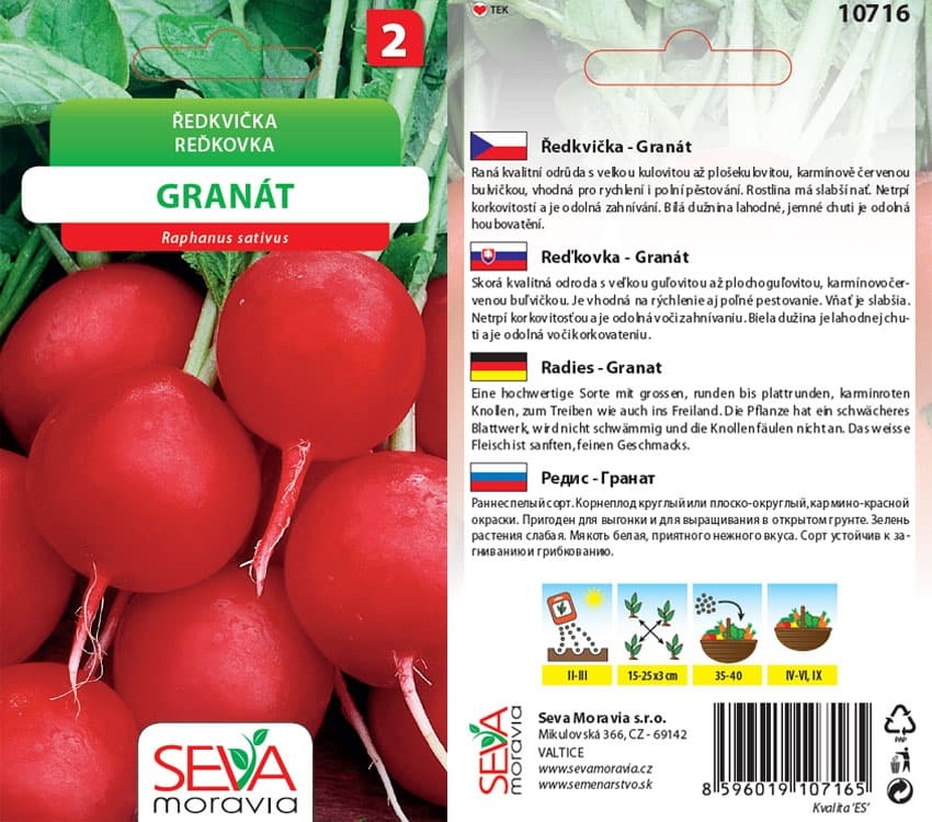 10716 Ředkvička Granát 5g / 2902