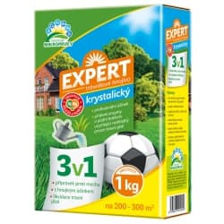 Krystalické trávníkové hnojivo EXPERT 3v1  1kg