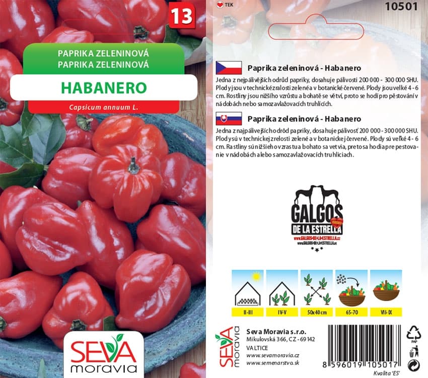 10501 Paprika Habanero červ. 15s / 2108