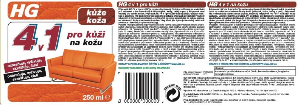 HG 17203 4 v 1 pro kůži 250ml - náhled 3