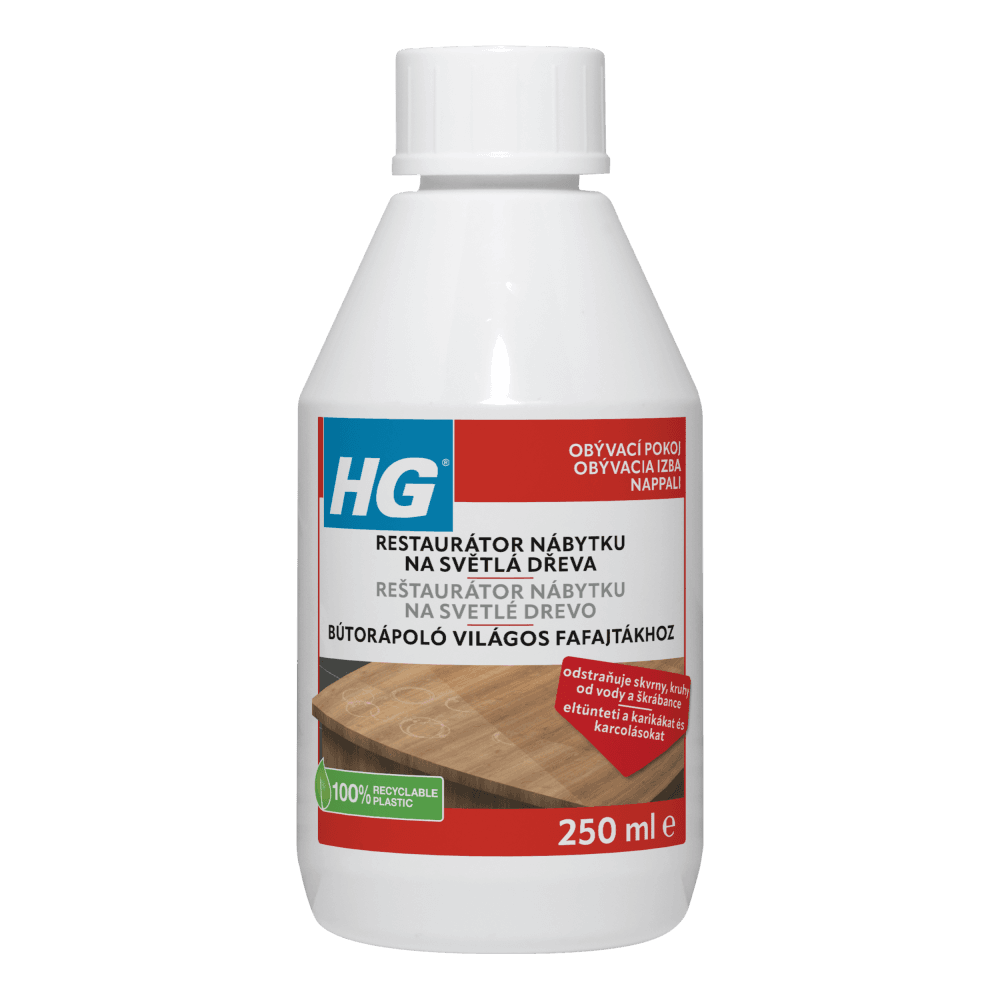 HG 41203 Restaurátor nábytku na světlé druhy dřeva 250 ml