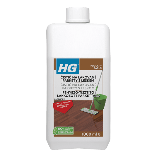 HG 46710 Čistič s leskem pro parketové podlahy 1000ml