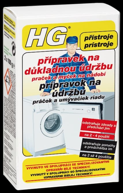 HG 24802 Přípravek na důkladnou údržbu praček a myček na nádobí 200g - náhled 2