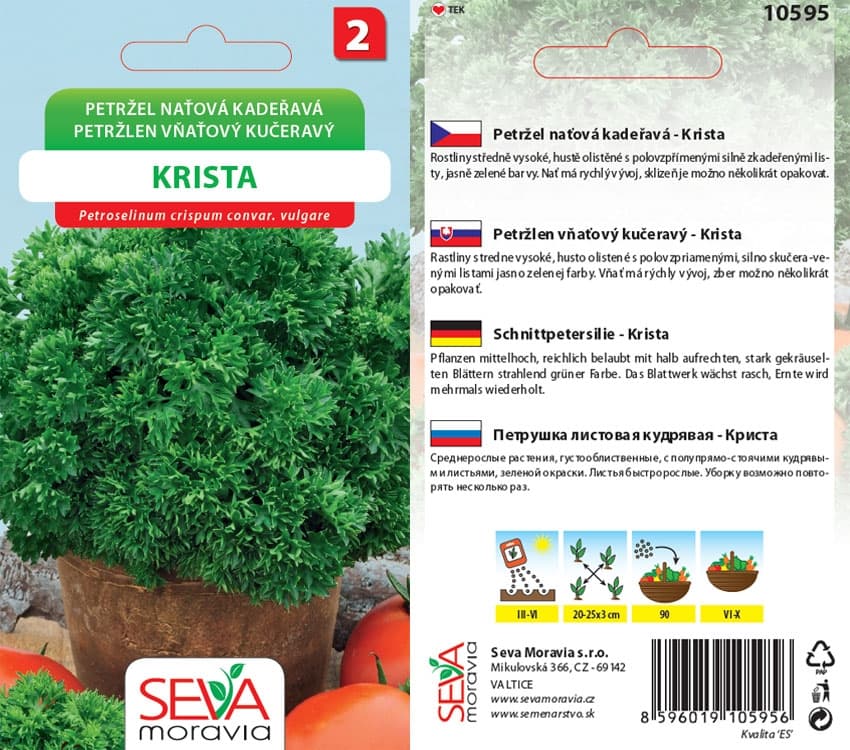 10595 Petržel nať. kadeřavá Krista 2g / 2501