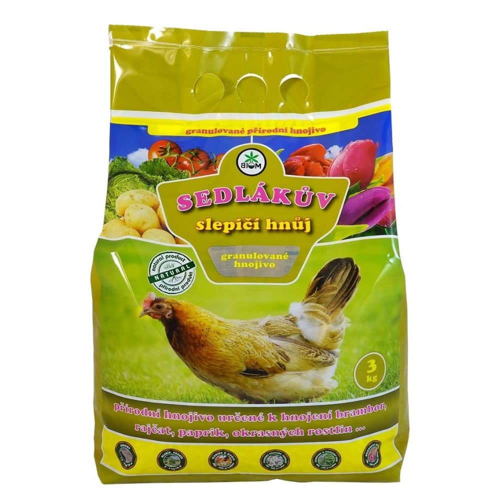 Farmářský slepičí hnůj granulovaný 3kg
