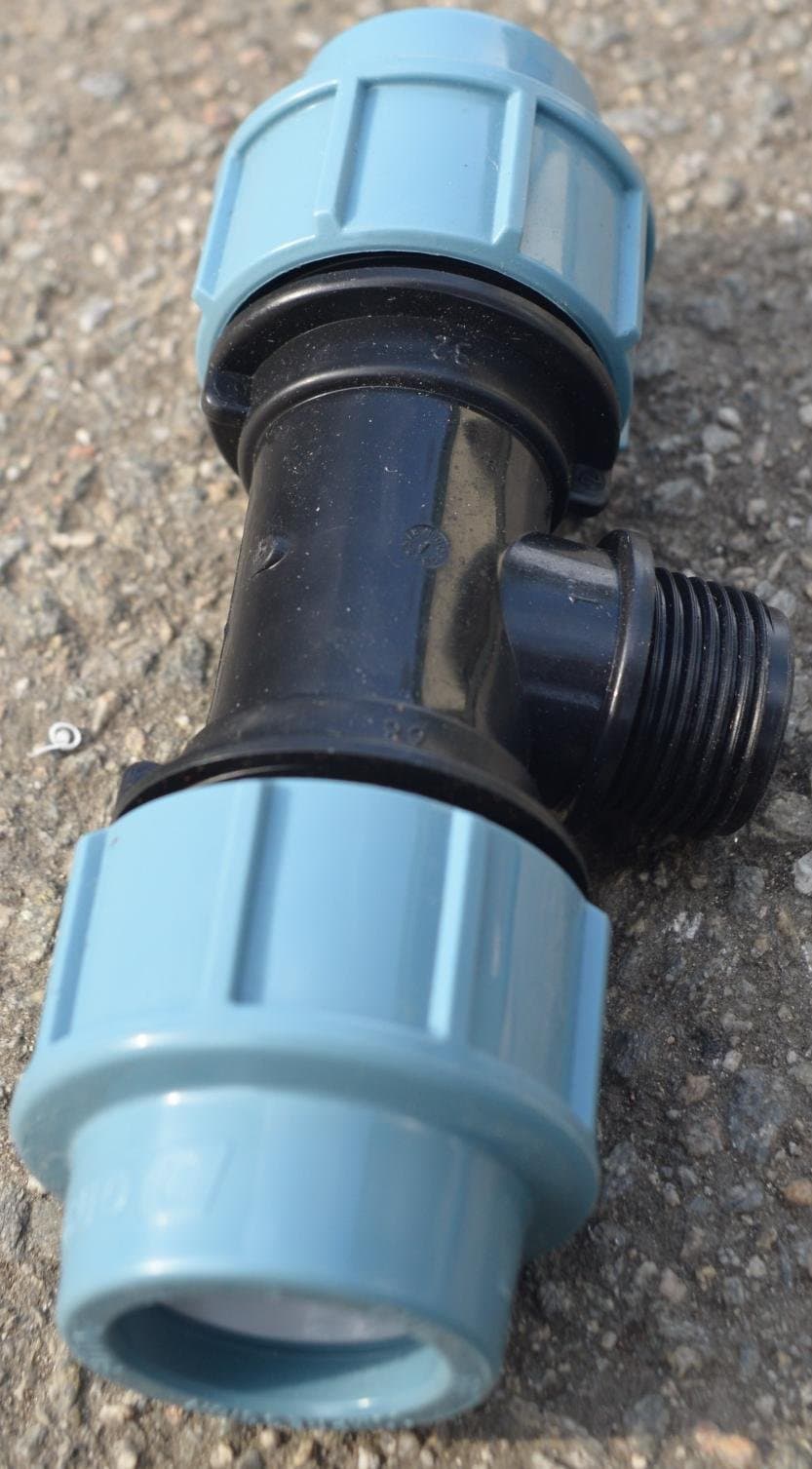 PPS T-kus (spojka) z 32mm na 1" vnější závit - náhled 3