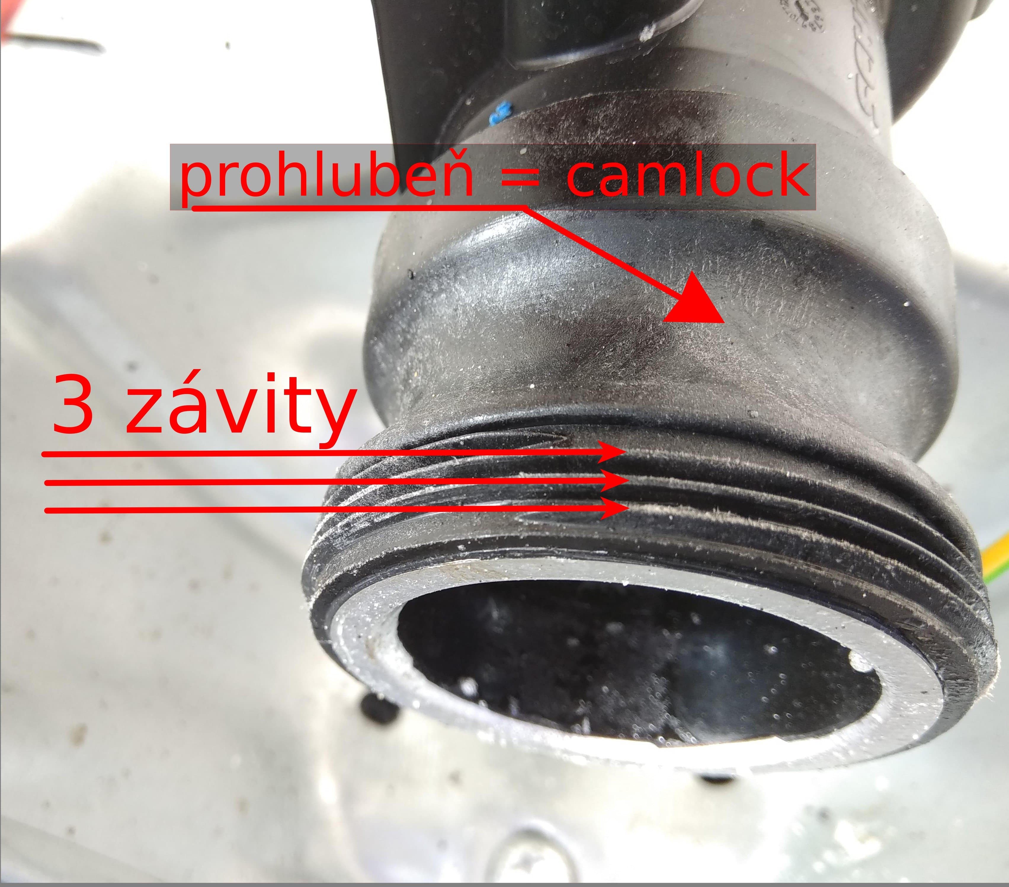 Víčko C na IBC nádrže DN 50 camlock s jemnými 3 závity 61mm - náhled 2