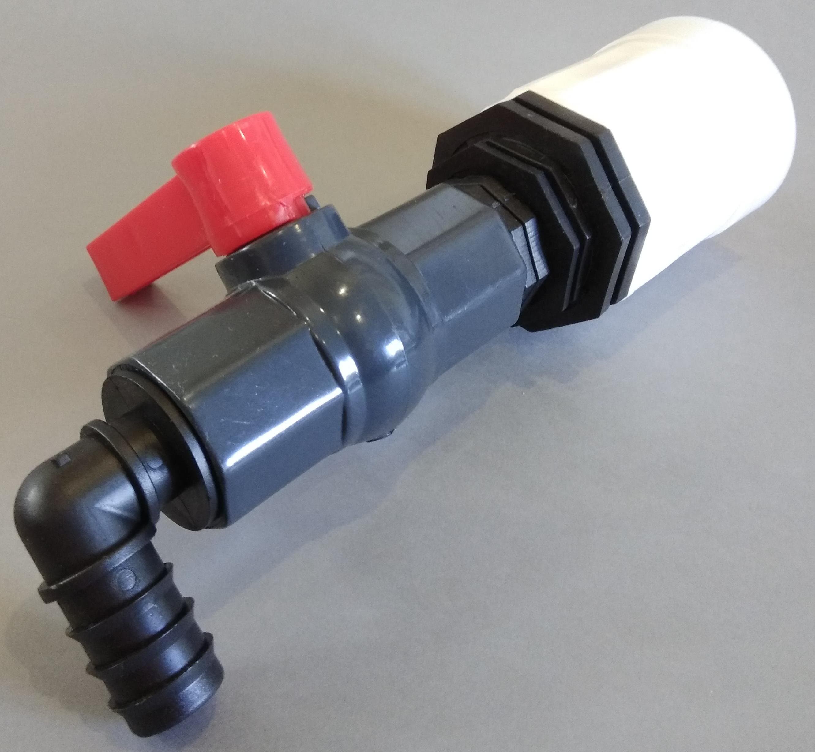 IBC redukce z DN50 (S60x6- 2") na plastový kohout 1 "