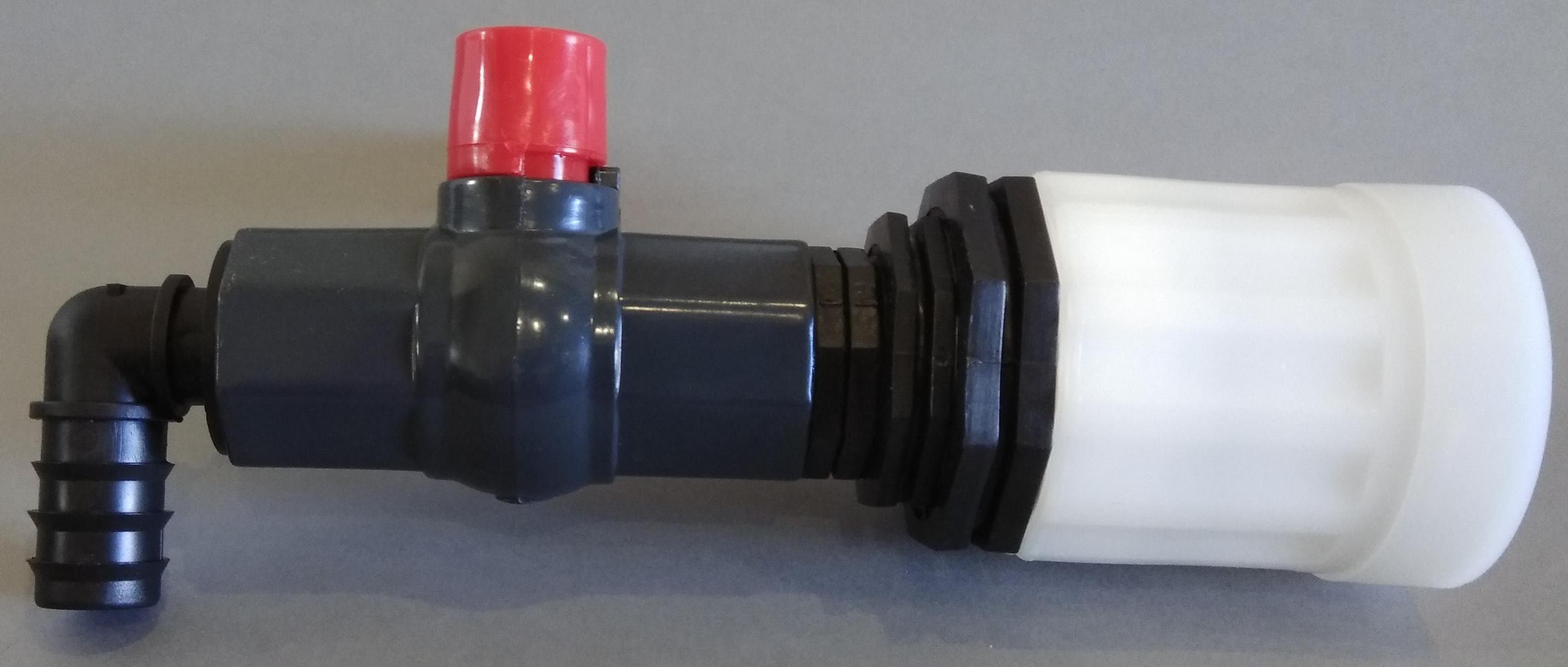 IBC redukce z DN50 (S60x6- 2") na plastový kohout 1 " - náhled 2