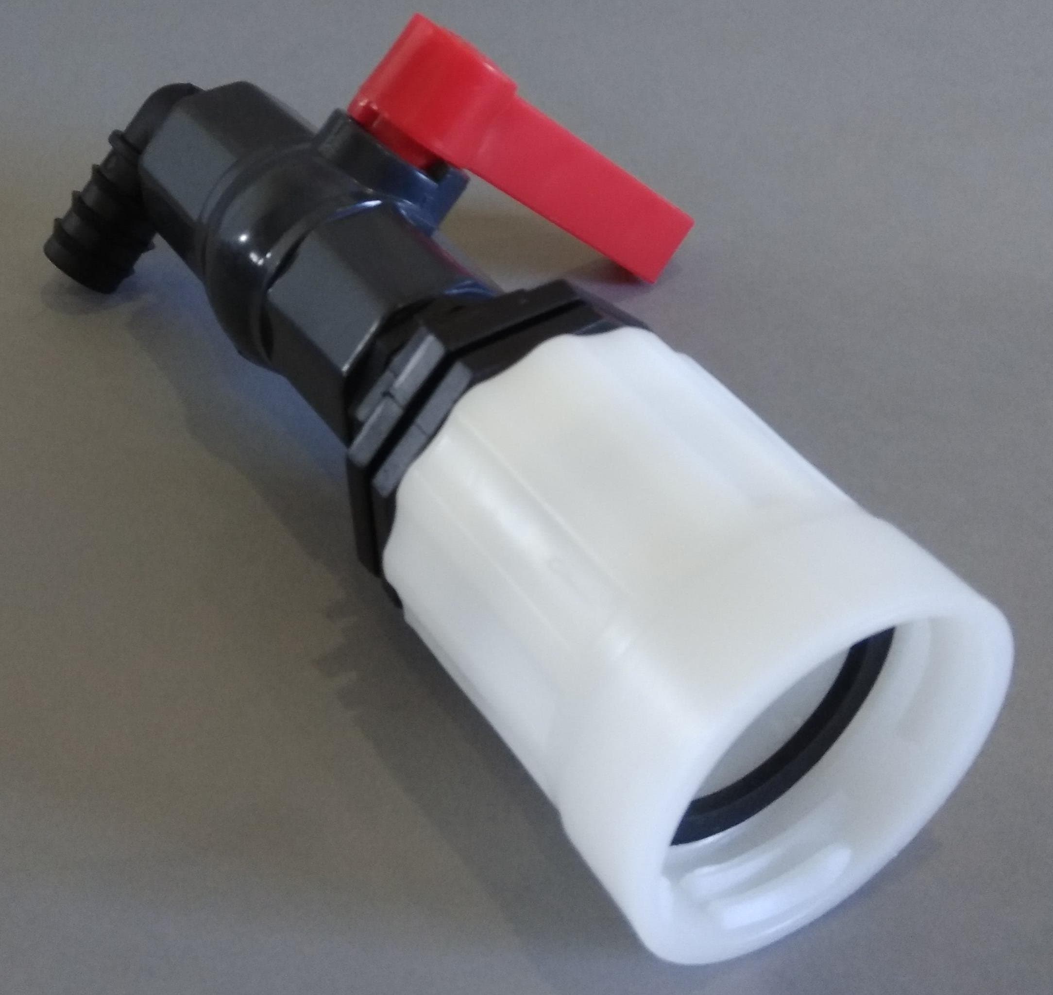 IBC redukce z DN50 (S60x6- 2") na plastový kohout 1 " - náhled 3