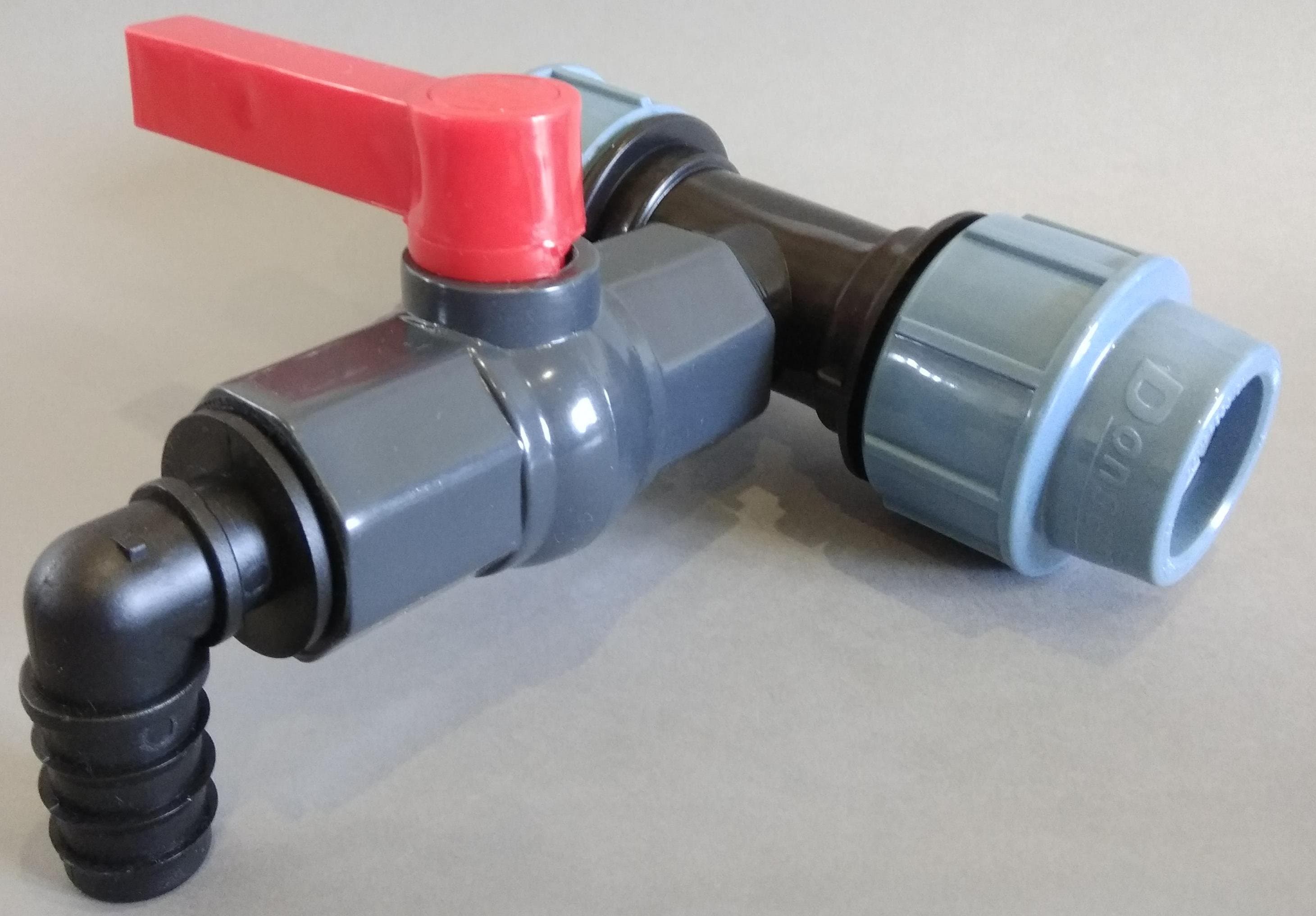 PPS T- redukovaný z 32mm na plastový kohout 1"