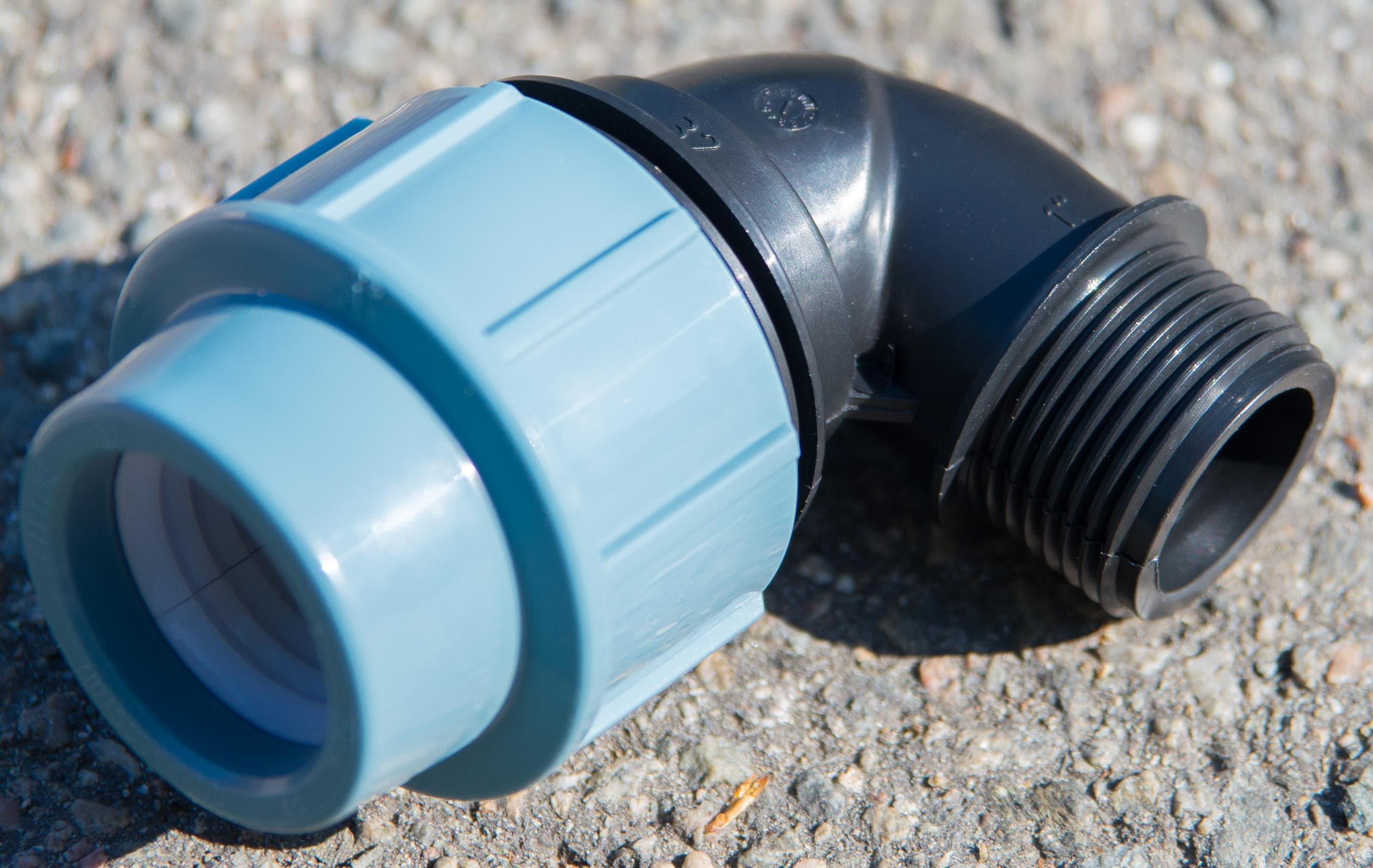 PPS koleno z 32mm na vnější (vnitřní) 1" závit