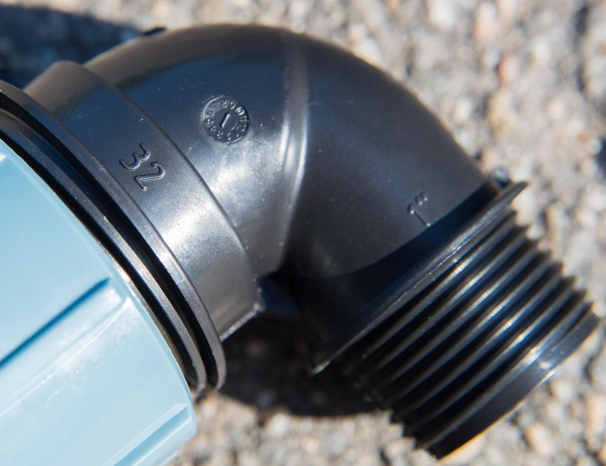 PPS koleno z 32mm na vnější (vnitřní) 1" závit - náhled 2