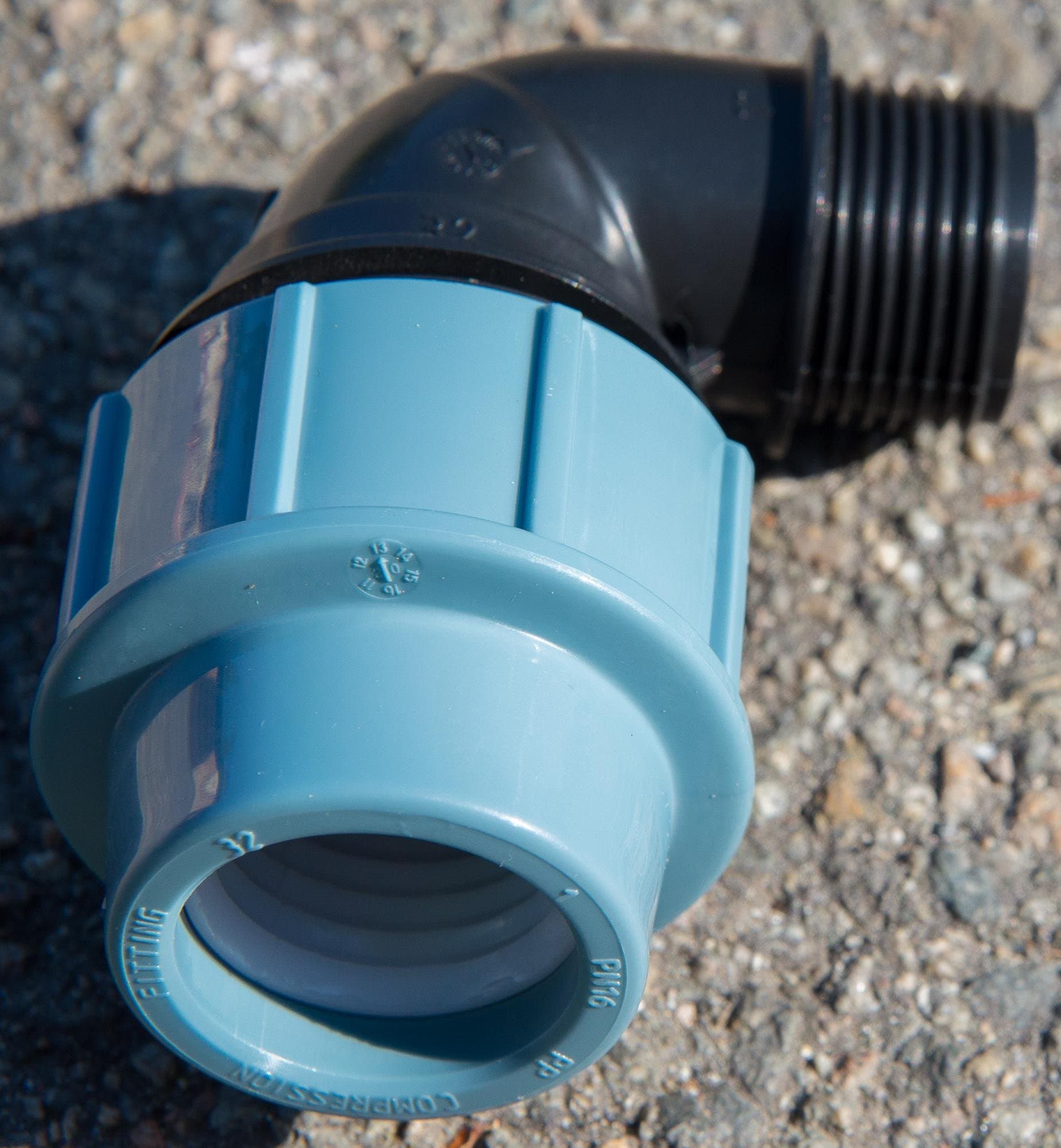 PPS koleno z 32mm na vnější (vnitřní) 1" závit - náhled 5