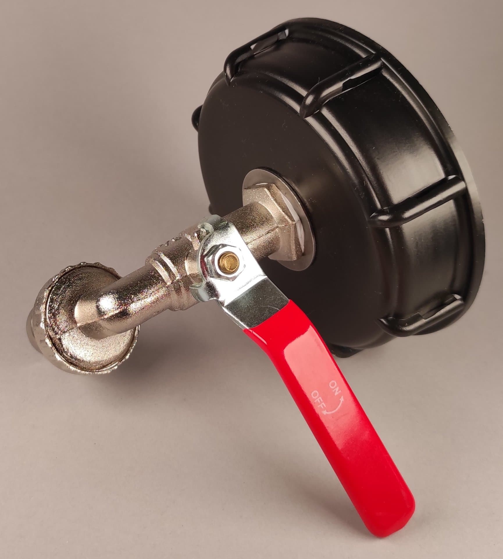 IBC redukce DN80 s mosazným kohoutem 3/4" - náhled 2