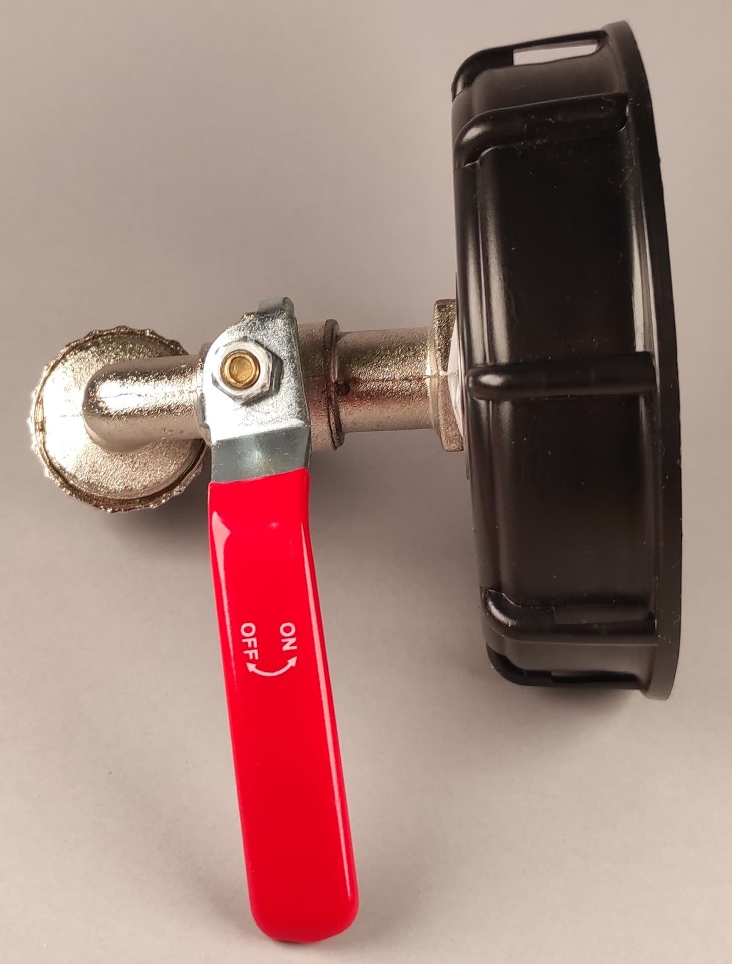 IBC redukce DN80 s mosazným kohoutem 3/4" - náhled 3