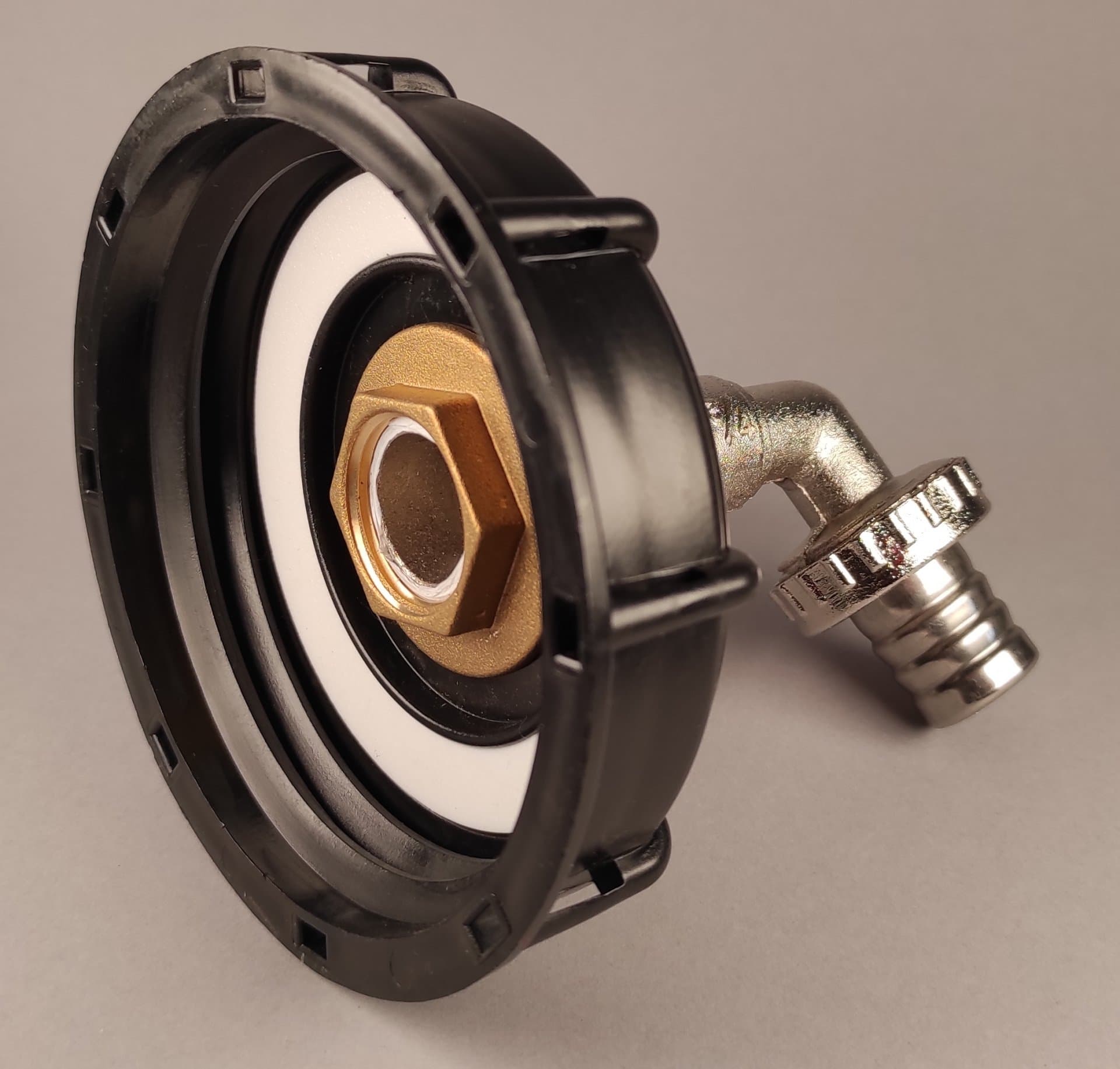 IBC redukce DN80 s mosazným kohoutem 3/4" - náhled 4