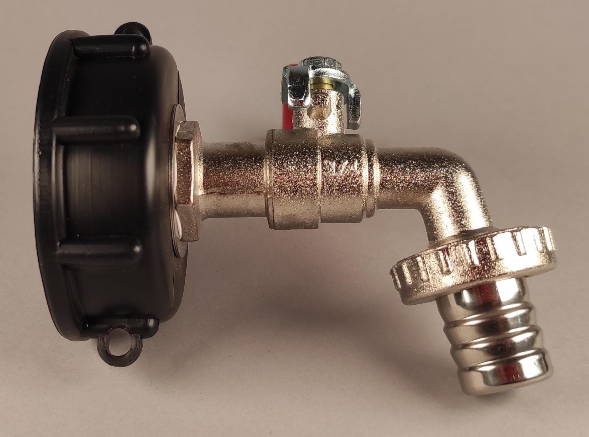IBC redukce s mosazným kohoutem DN50 JEMNÝ závit na 3/4" hadici - náhled 5