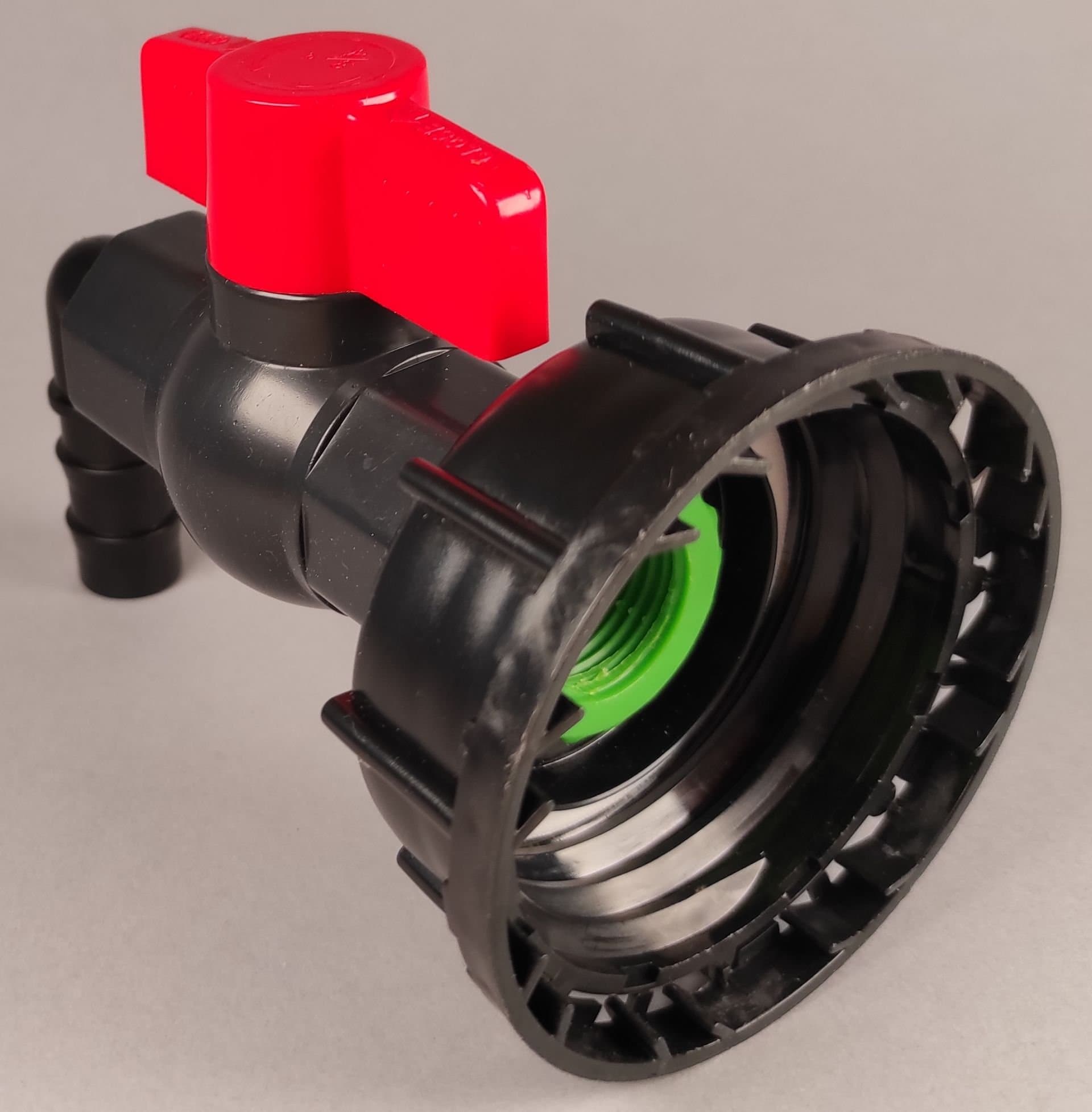 IBC redukce DN50 hrubý (S60x6), plastový kohout 3/4" - náhled 3